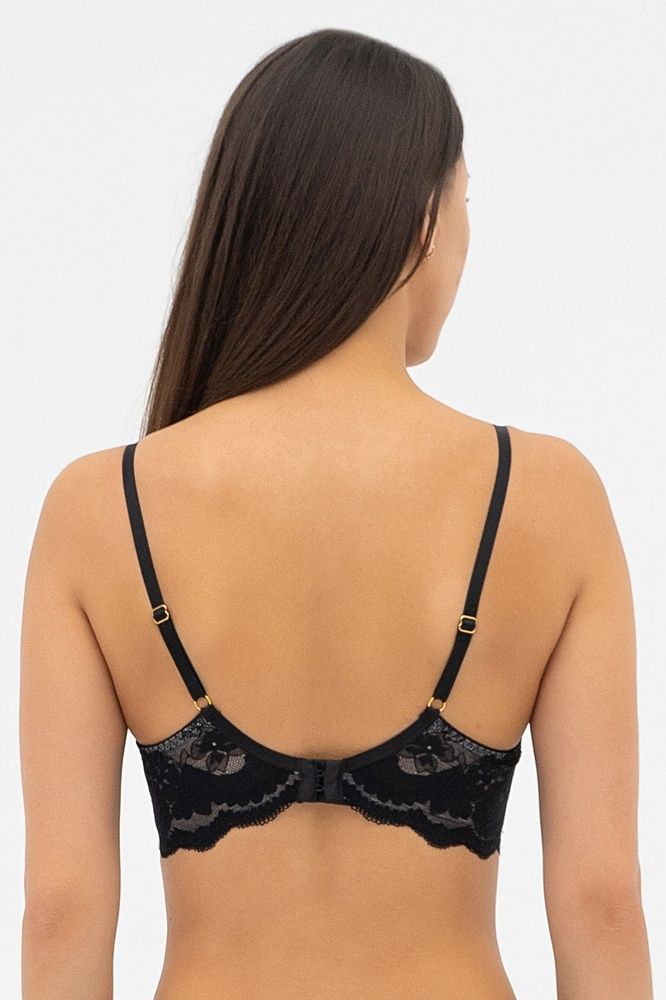 Бюстгальтер з напівпоролоновою чашкою Effetto PATRICIA 019 359 08, Black/piony (чорний/піон), 70, B