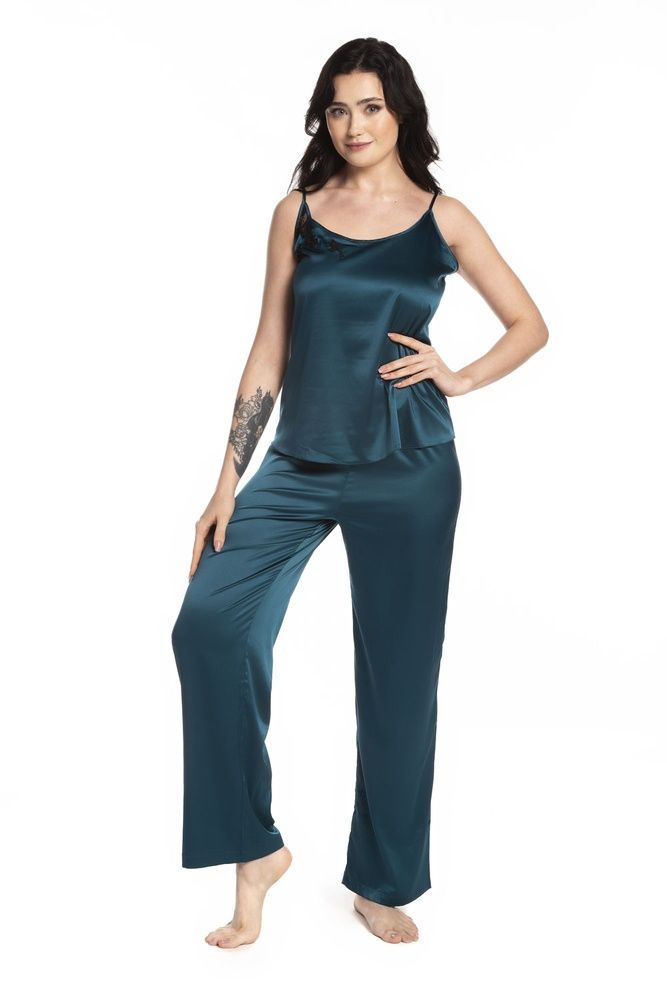 Піжама жіноча Effetto S03185, green (зелений), 3XL