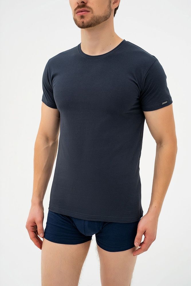 Футболка мужская Cornette 202 NEW 4-5XL, графитовый, 5XL