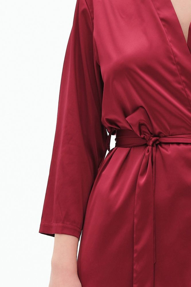 Халат жіночий Effetto S03200Р, burgundy (бордовий), 3XL