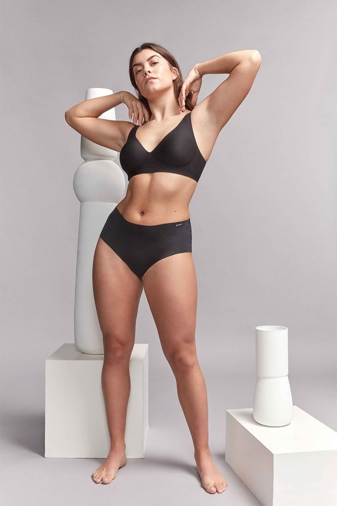 Трусы женские с высокой талией Gisela 228P1, чорний*, XXL