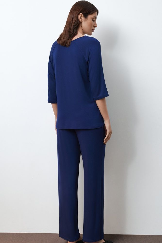 Піжама жіноча Effetto 02114IM, navy blue (т.синій), 4XL