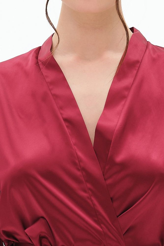 Халат жіночий Effetto S03200Р, burgundy (бордовий), 3XL