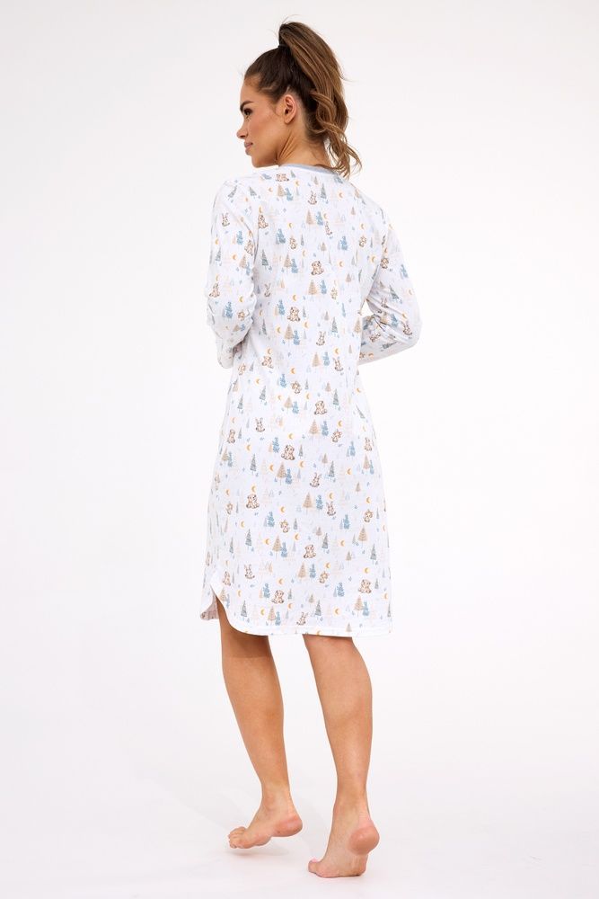 Нічна сорочка жіноча Cornette 436 Fox 3 777-436 B25, white/beige(білий/бежевий), M
