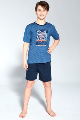 Піжама для хлопчиків Cornette 92 Gamer 476-22, jeans/navy blue (джинсово/темно-синій), 146-152