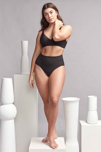 Трусы с высокой талией женские Gisela 232P6, чорний*, L/XL