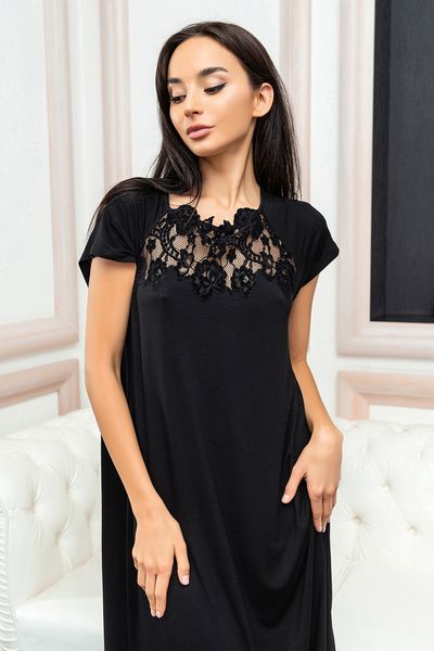 Нічна сорочка жіноча Effetto 03109, Black (чорний), M