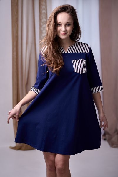 Платье женское Effetto 0127, синий, M