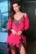 Халат жіночий Effetto 03332O, fuchsia/black (фуксія-чорний), L