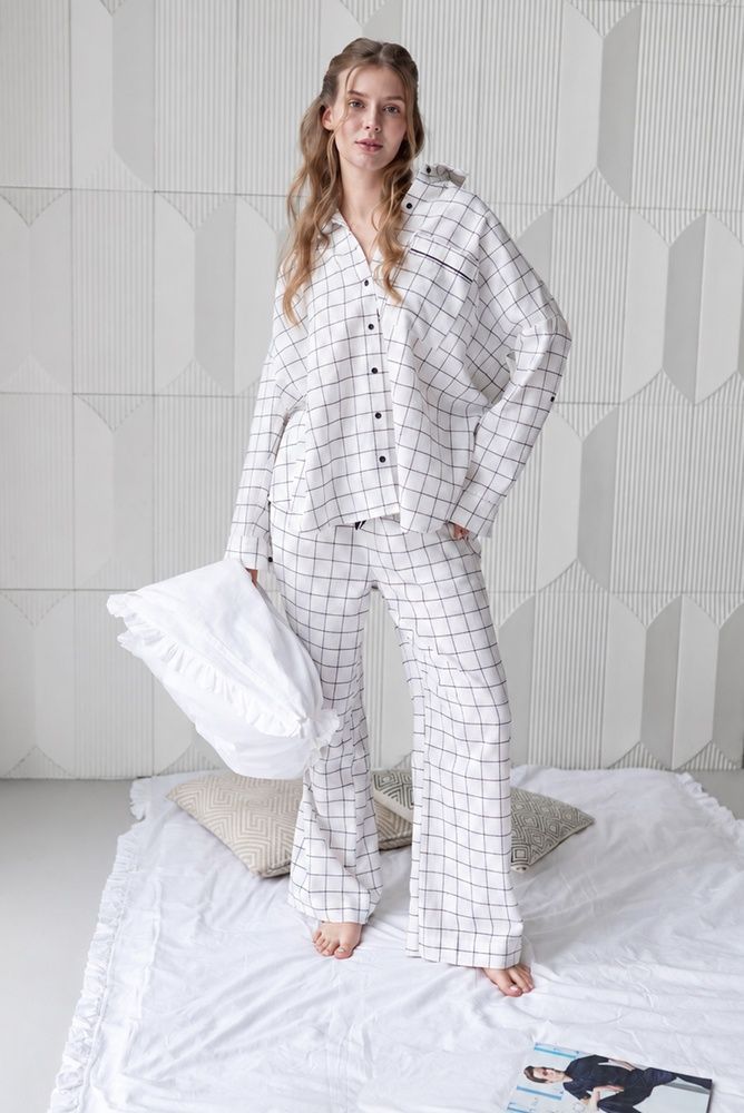 Піжама жіноча EFFE PJLS-001, Milk (молочний), S